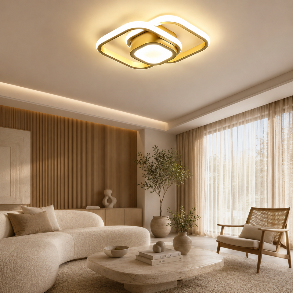 Plafon LED Moderno Minimalista 22W Luz Tricolor
