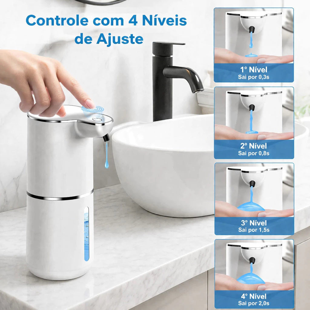 Dispenser Automático para Sabonete Líquido e Detergente com Sensor Sem Toque