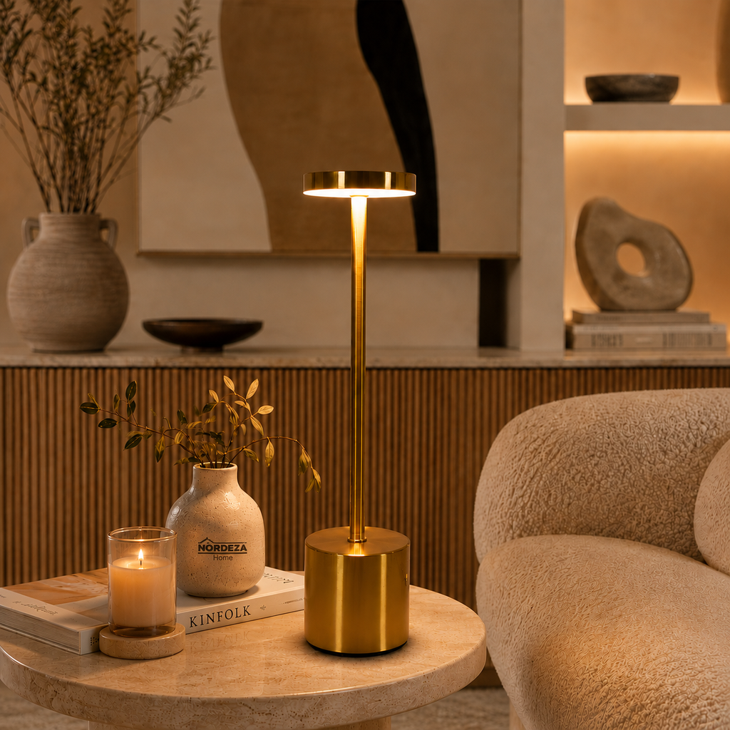 Luminária de Mesa LED Touch Recarregável Sem Fio USB