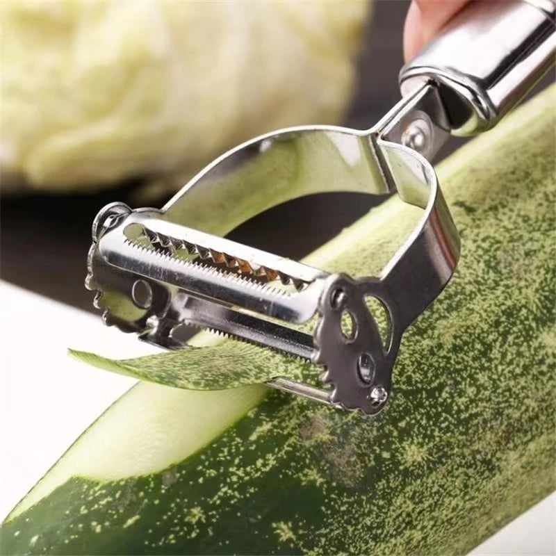 Descascador e Ralador de Frutas e Verduras em Aço Inoxidável