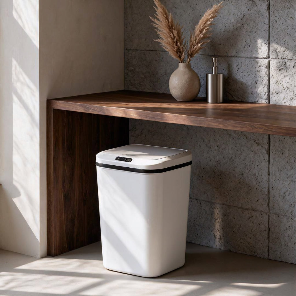 Lixeira Automática 16L com Sensor de Movimento Sem Toque Anti Odor-USB Recarregável