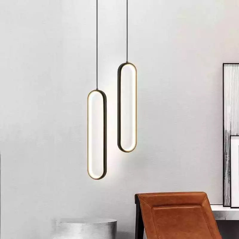 Kit 2 Luminárias Pendentes LED Decorativas Design Moderno