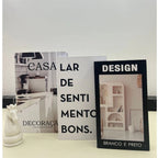 Conjunto Caixa Livro Decorativa Organizadora para Joias e Documentos