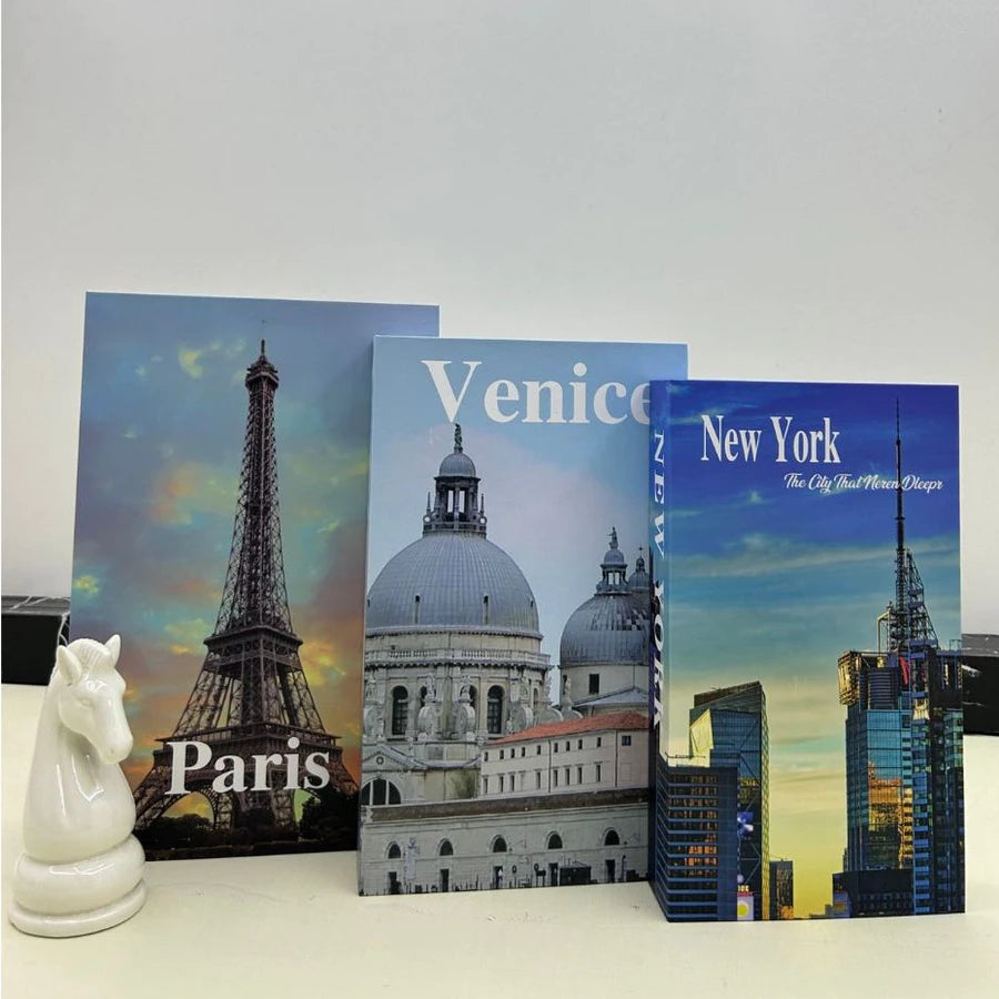 Conjunto Caixa Livro Decorativa Organizadora para Joias e Documentos