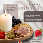 Kit Petisqueira Redonda Para Frios Com Molheira e Garfos para Petiscos