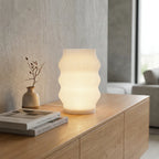 Luminária Opus de Mesa Moderna Design Ondulado