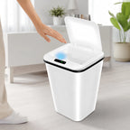 Lixeira Automática 16L com Sensor de Movimento Sem Toque Anti Odor-USB Recarregável