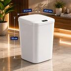 Lixeira Automática 16L com Sensor de Movimento Sem Toque Anti Odor-USB Recarregável