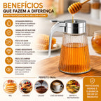 Meleira De Vidro Com Dosador Alça 270ml