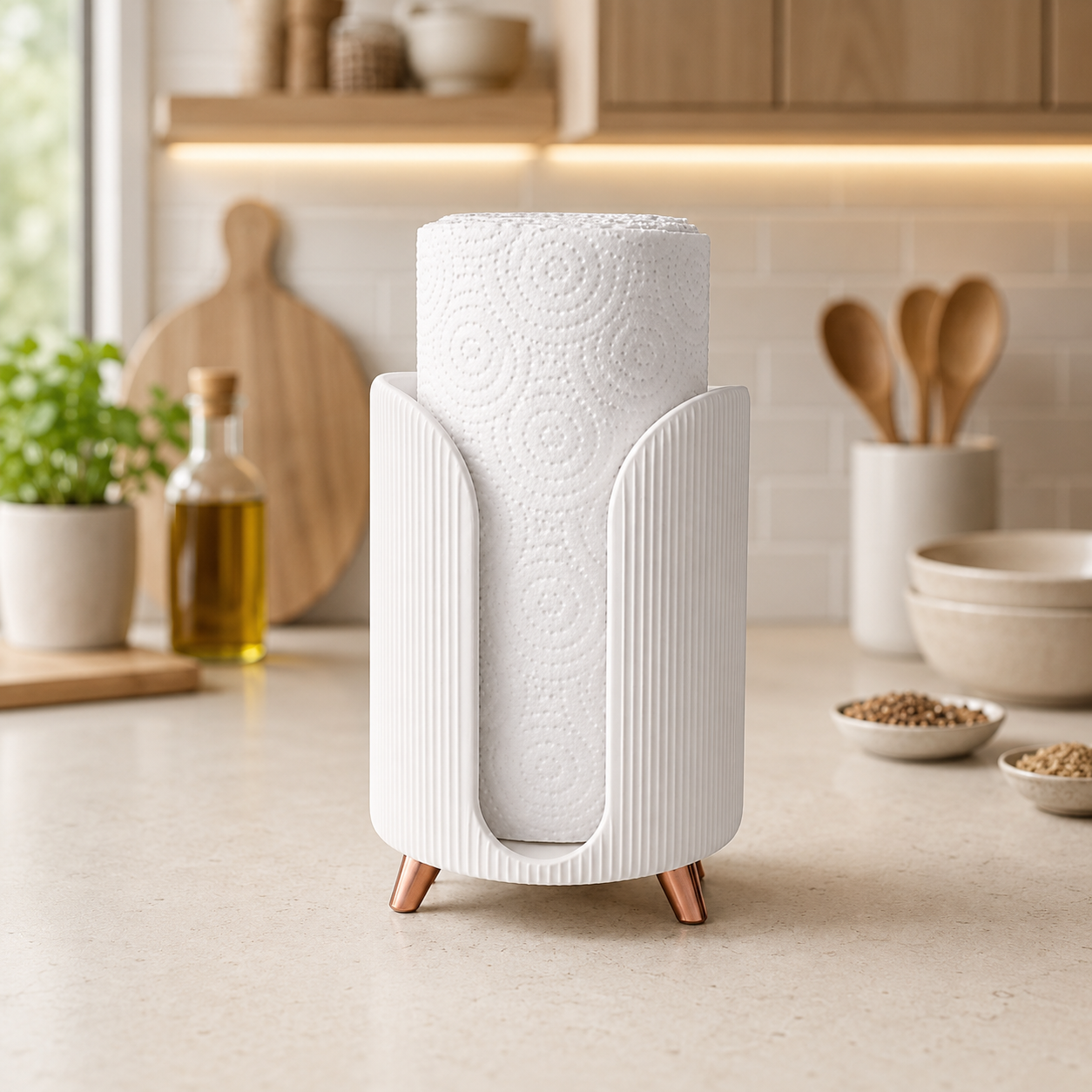 Porta Papel Toalha Premium Decorativo para Cozinha Bancada