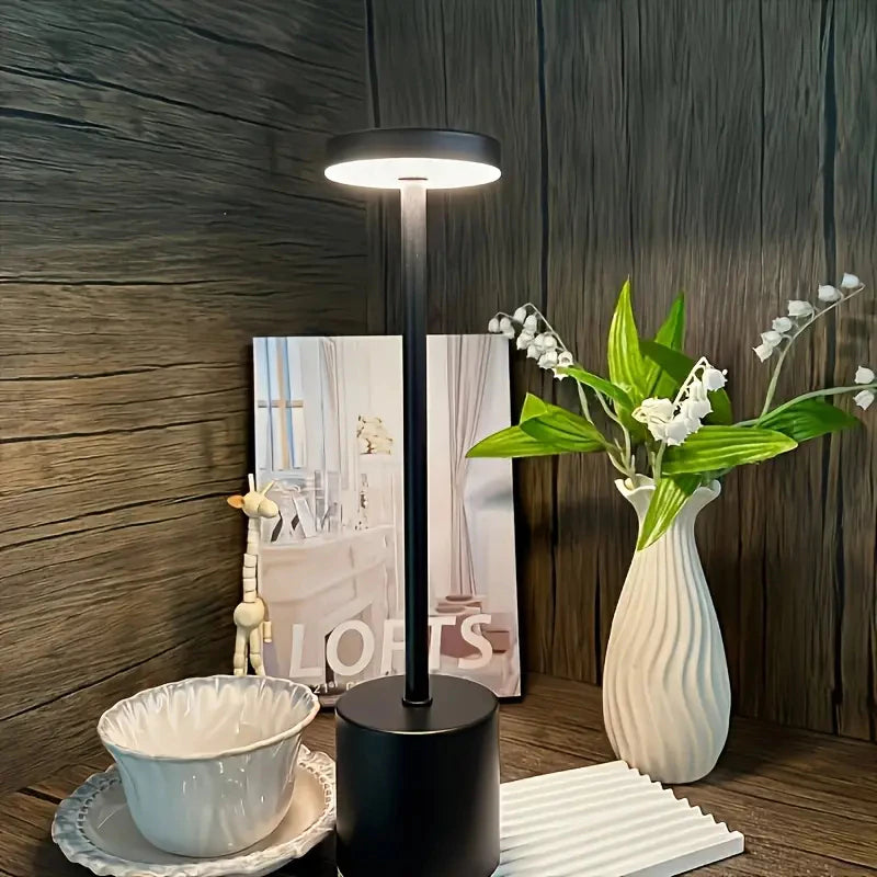 Luminária de Mesa LED Touch Recarregável Sem Fio USB