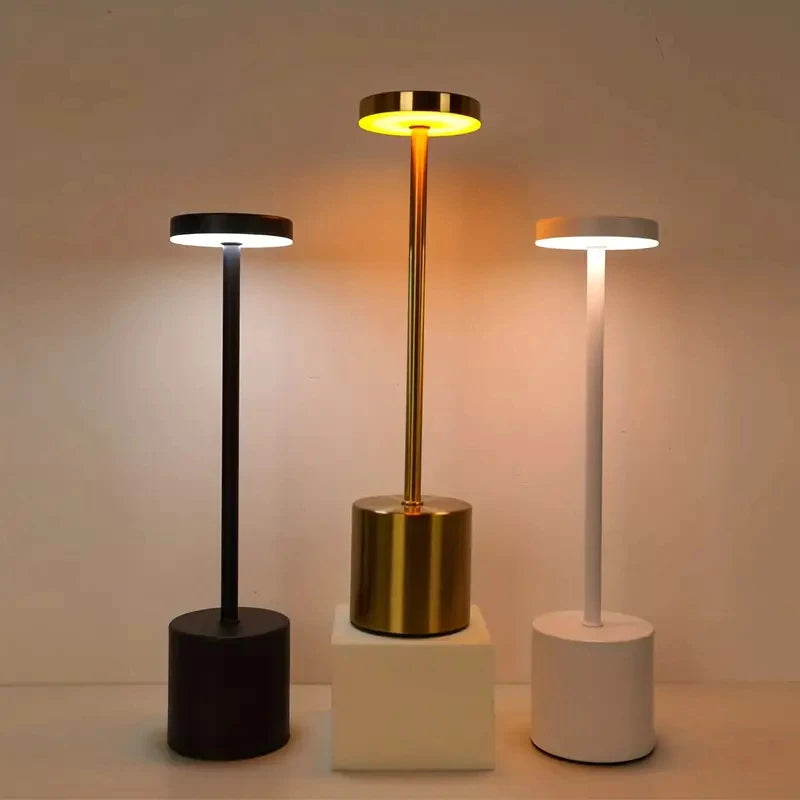 Luminária de Mesa LED Touch Recarregável Sem Fio USB