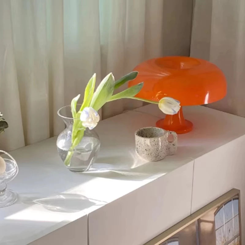 Luminária Cogumelo LED USB Decorativa Retrô
