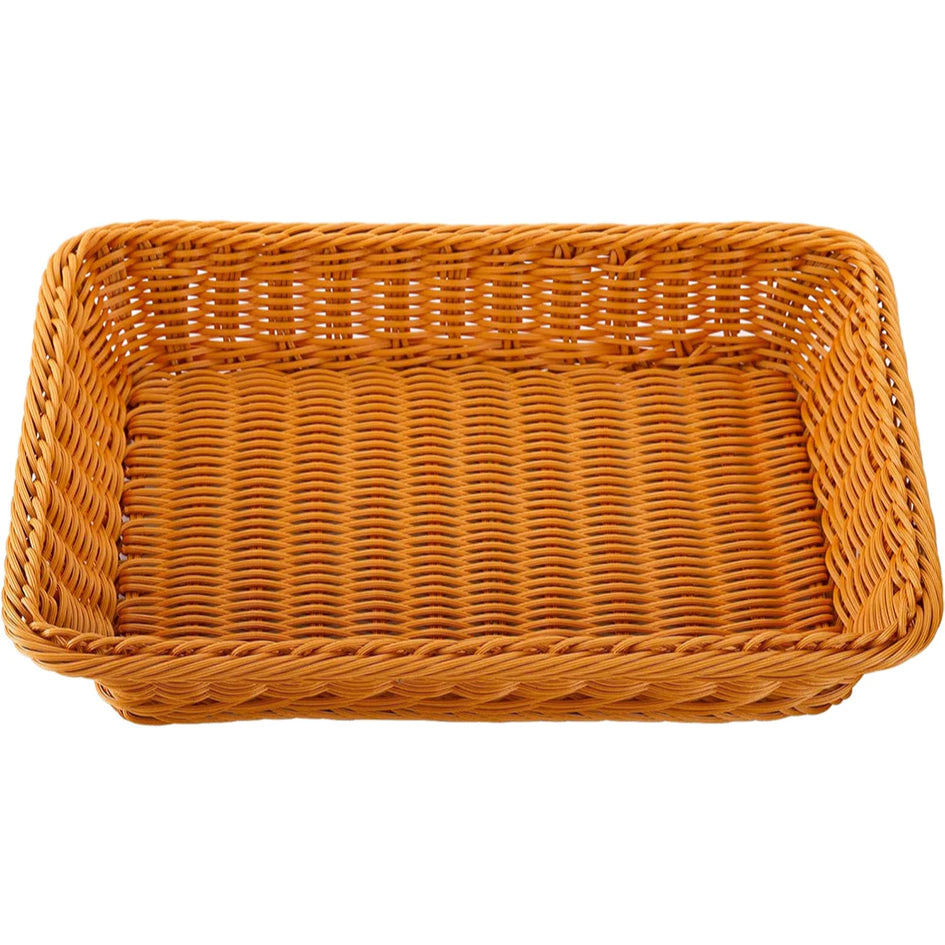 Cesta de Pão em Vime com Tampa Transparente Premium para Frutas e Pães