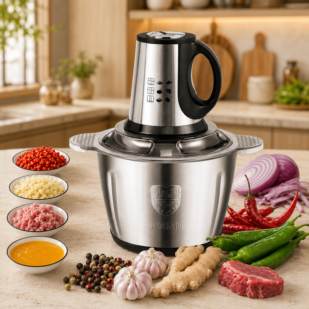 Processador Elétrico para Carnes, Legumes e Temperos 3 Litros