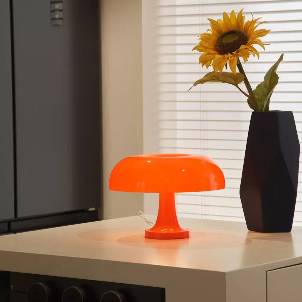 Luminária Cogumelo LED USB Decorativa Retrô
