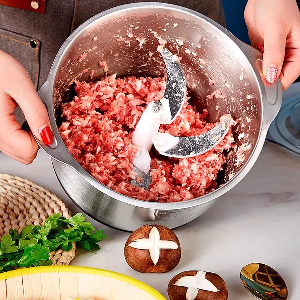 Processador Elétrico para Carnes, Legumes e Temperos 3 Litros