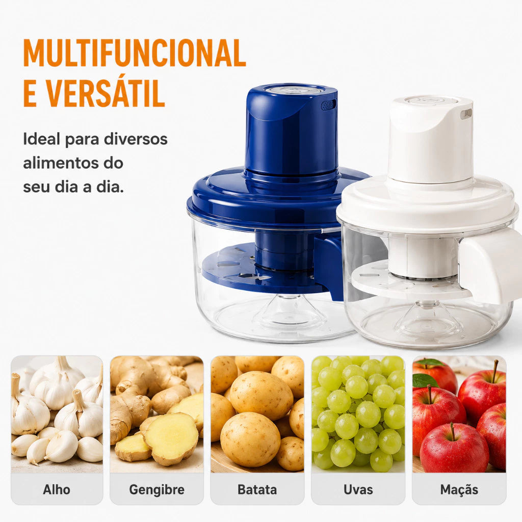 Descascador Elétrico Automático Bivolt para Frutas, Legumes e Alho