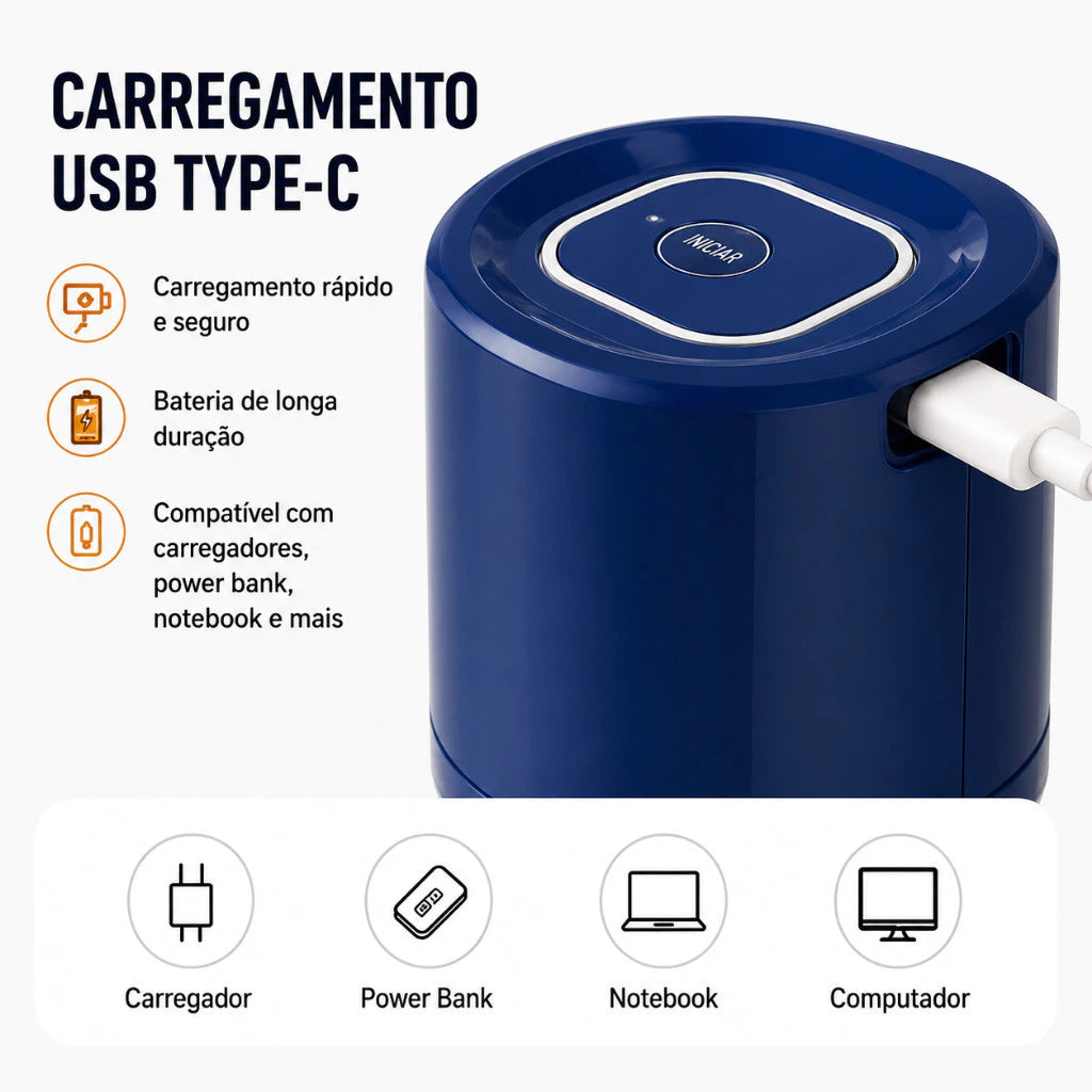 Descascador Elétrico Automático Bivolt para Frutas, Legumes e Alho