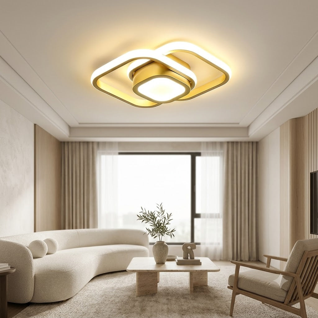 Plafon LED Moderno Minimalista 22W Luz Tricolor
